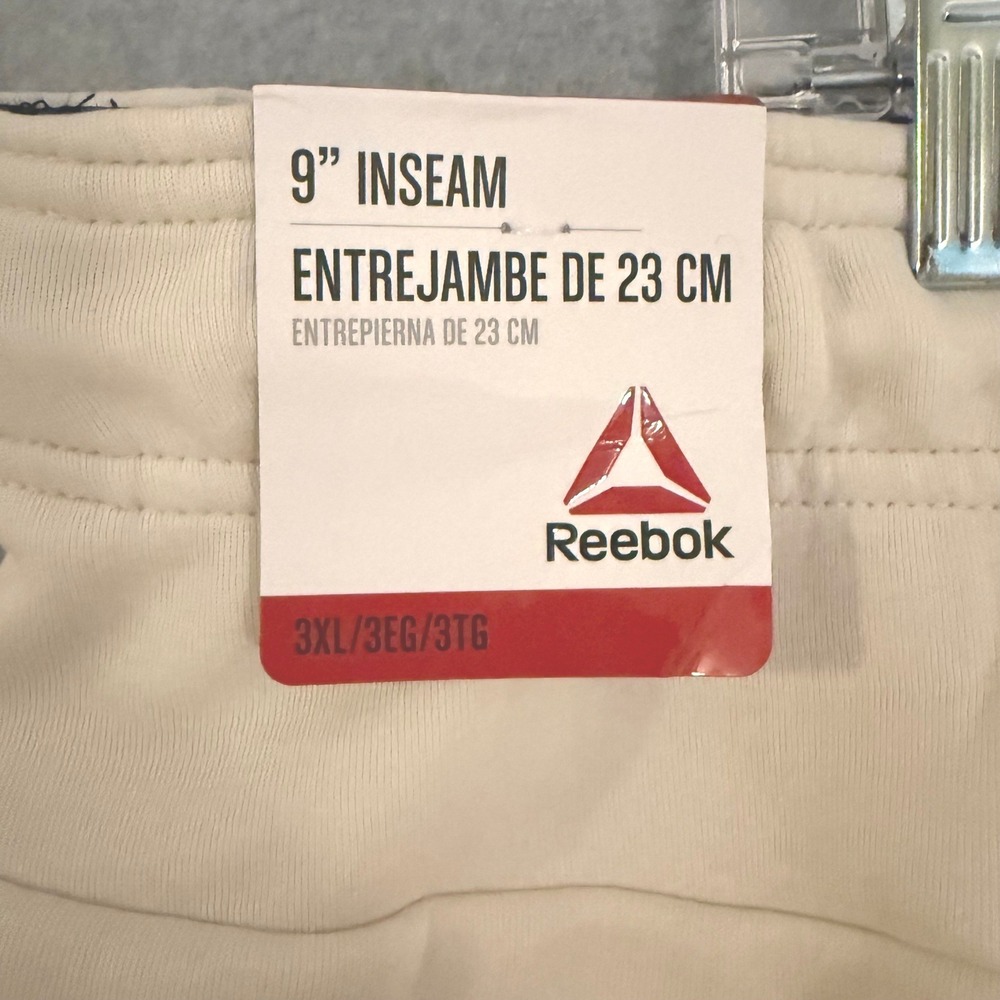 NEW! Reebok Credential Shorts Mens 3XL Silver Birch Cream 9in Inseam Loungewear - Picture 4 of 10